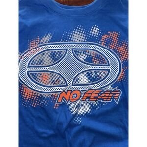 No Fear Boys Blue Long Sleeve Graphic T Shirt Size Medium‎